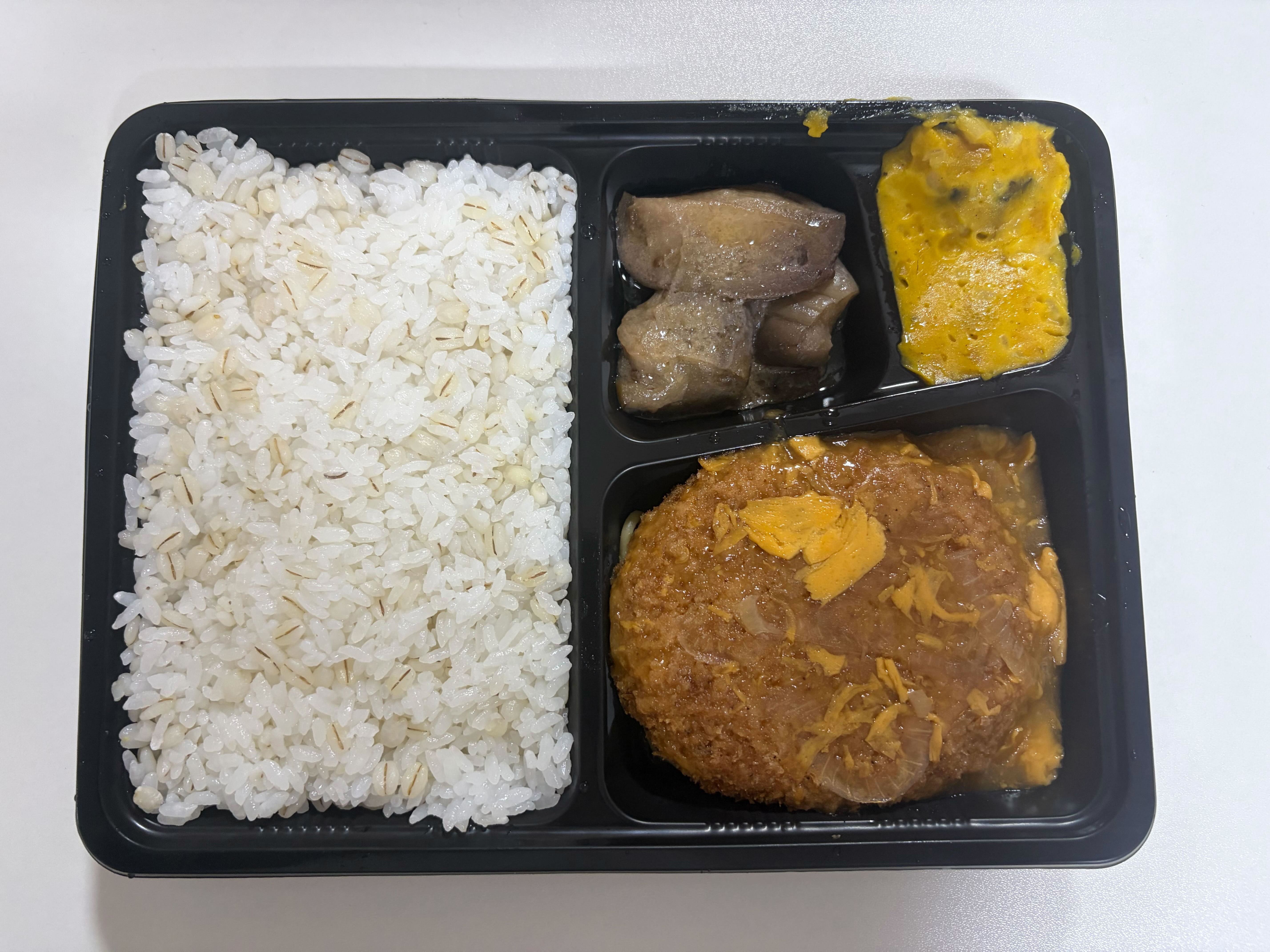 メンチカツの卵とじ弁当